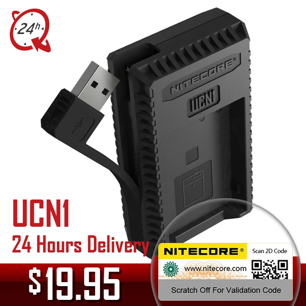 Nitecore UCN1 USB двойной слот для путешествий Зарядное устройство цифровой