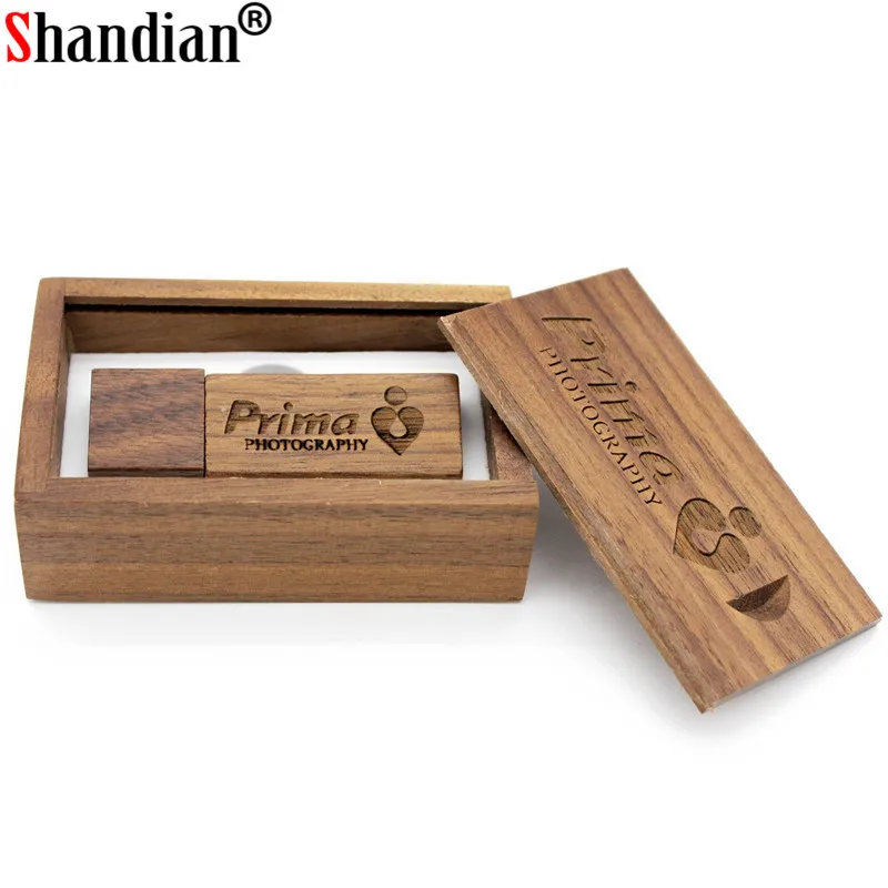 SHANDIAN(более 10 шт. бесплатный логотип) фотография деревянный usb+ коробка usb флэш-накопитель карта памяти Флешка 8 ГБ 16 ГБ 32 ГБ свадебные подарки