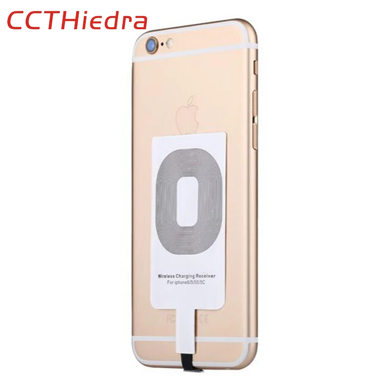 Qi Беспроводное зарядное устройство адаптер приемник карта для Apple iPhone 5S 6 6S 7 Plus телефон зарядное устройство s