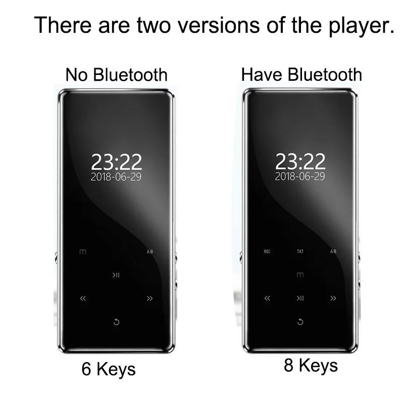 Новый металлический Bluetooth mp3 плеер 2 4 дюйма экран fm радио Электронная книга запись