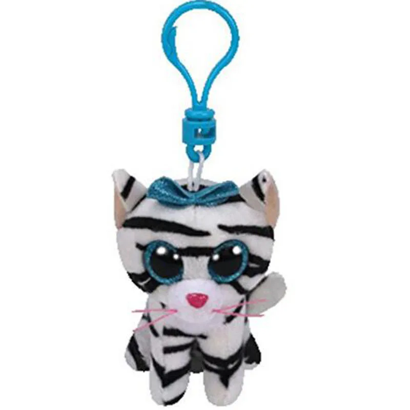 Ty Beanie Boos Квинн кошка Малый брелок плюшевая игрушка Клип Мягкая коллекция кукла 4