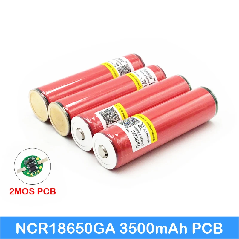 Оригинальный 18650 ga 3500mah для sanyo ncr18650ga Защищенный фонарика внешний аккумулятор Turmera