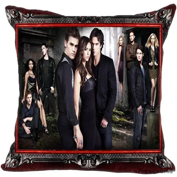Square Pillowcases Заказная декоративная наволочка Дневники вампира квадратная Наволочка на молнии лучший подарок 35X35,40x40,45x45 см(одна сторона) 180516-61 - Цвет: Square Pillowcases