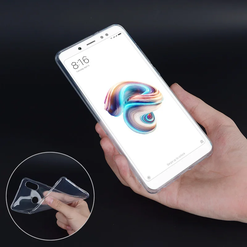 Чехол для Xiaomi Redmi Note 5 Pro Мягкая силиконовая задняя крышка из ТПУ Note5 Fandas Capa