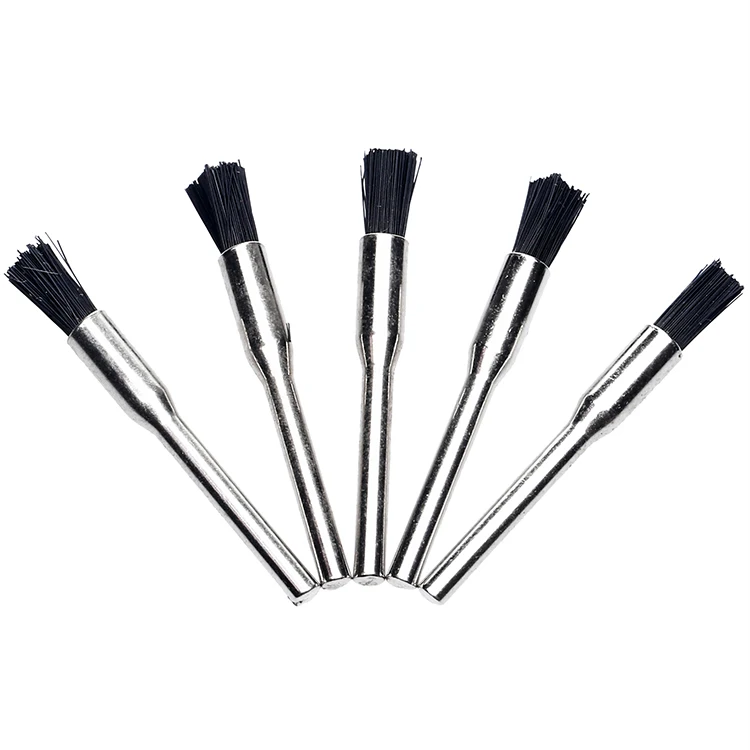 5 шт. аксессуары для Dremel в виде ручки нейлоновая проволочная щетка dremel заусенцев