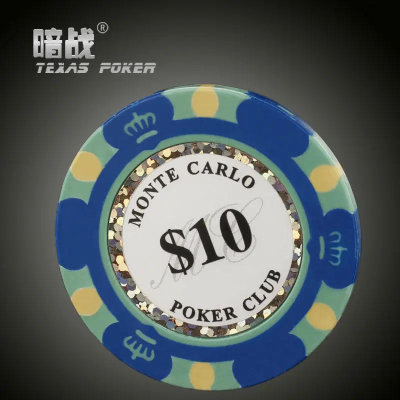 Высококачественные для игры в покер фишки 14 г глина/железо/АБС фишек Техасский