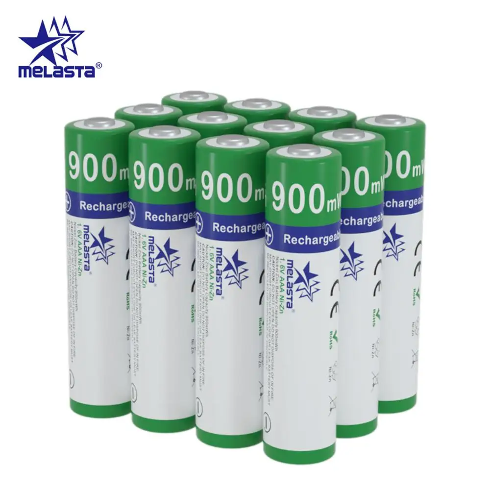 12pcs Melasta 12 шт. AAA 900mWh 1,65 в Ni-Zn аккумулятор NIZN батареи для цифровой камеры игрушки CD плееры часы - Цвет: 12pcs