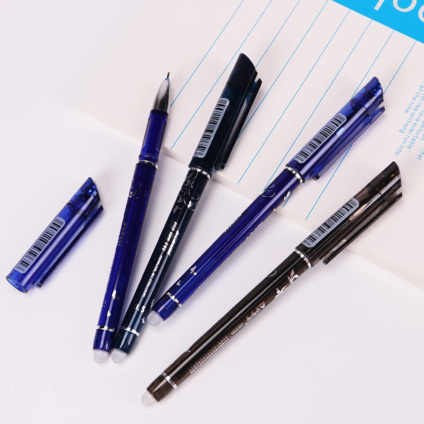 Акция 10 шт. оптовая продажа стирающиеся ручки черный и чернила Blue Magic Гелевая