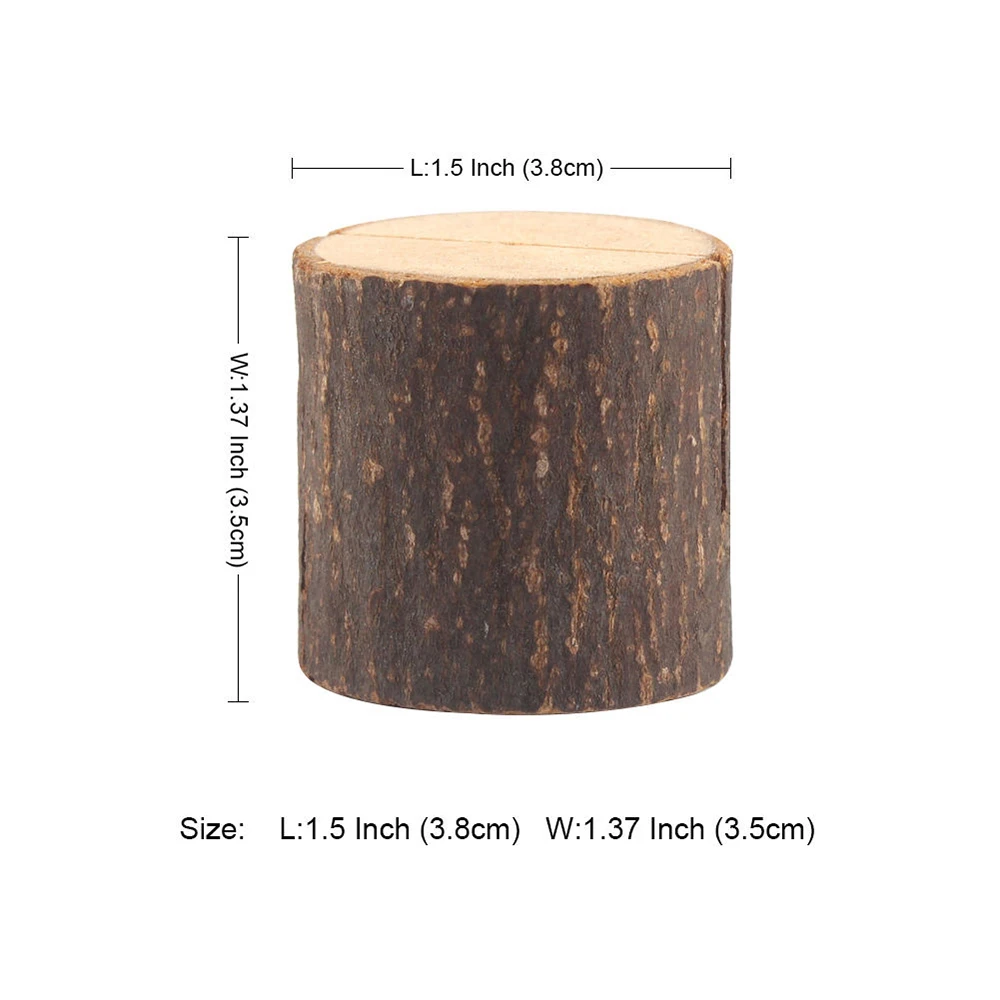 New 10pcs Wedding Table Number Card Holder Stand Place Name Rustic Wooden | Дом и сад