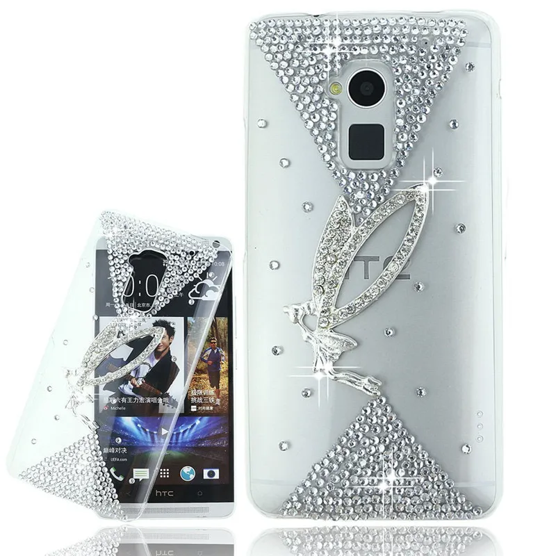 Жесткий чехол для телефона роскошный 3D с бриллиантами HTC Desire 620G 820 Mini/500/U11/700/One