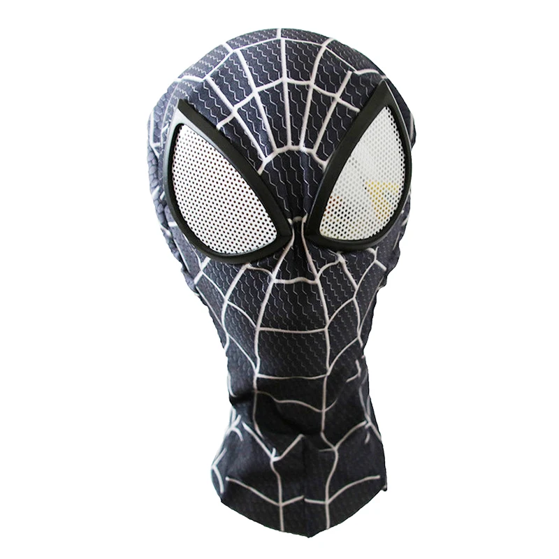 Black Spiderman mask 8 стилей маски Человека-паука для встречи выпускников 3D линзы PS4 Железный костюм спайдермена для косплея Хэллоуин Карнавал Шлем Супергероя реквизит - Цвет: Black Spiderman mask