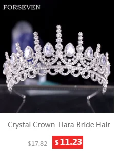 Bridal Jewelry Sets Wedding Crown Necklace With Earrings Bride Hair Ornaments Crystal Crown Necklace Women Accessories