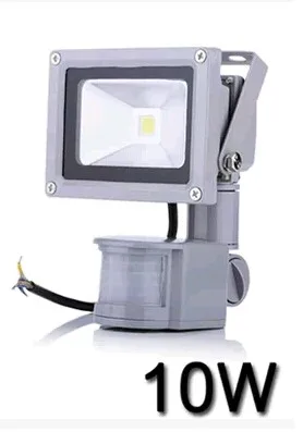 1 шт. DC/ac12v IP65 PIR светодиодная лампа прожектор Spotlight для солнечной системы гараж