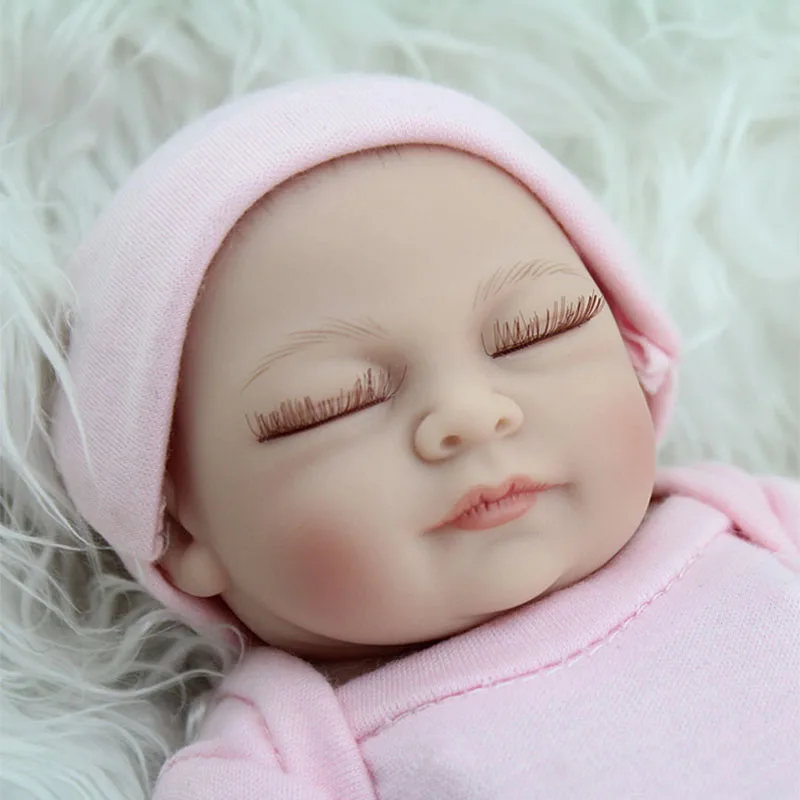 NPKDOLL 2 шт./компл. 28 см мини кукла 10 &quotручная работа силиконовые гиперреалистичный