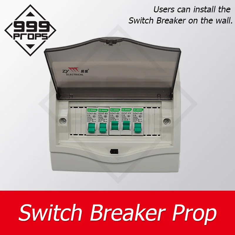 999PROPS Switch Breaker Prop in real life escape game turn the switches to right position to unlock chamber supplier