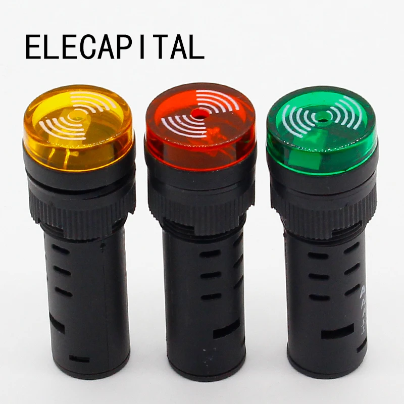 Панельное крепление 16 мм светодиодный индикатор зуммера 12 В 24 220 зуммер|led buzzer|panel