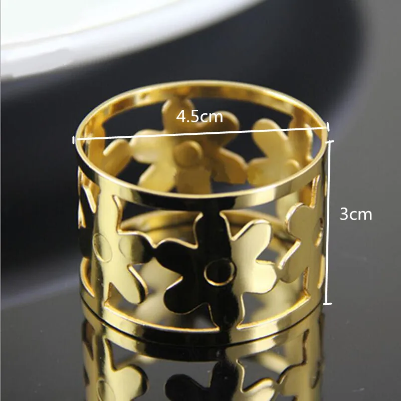 Модные полые пряжки для сервировки золотистый и серебристый Свадебный держатель