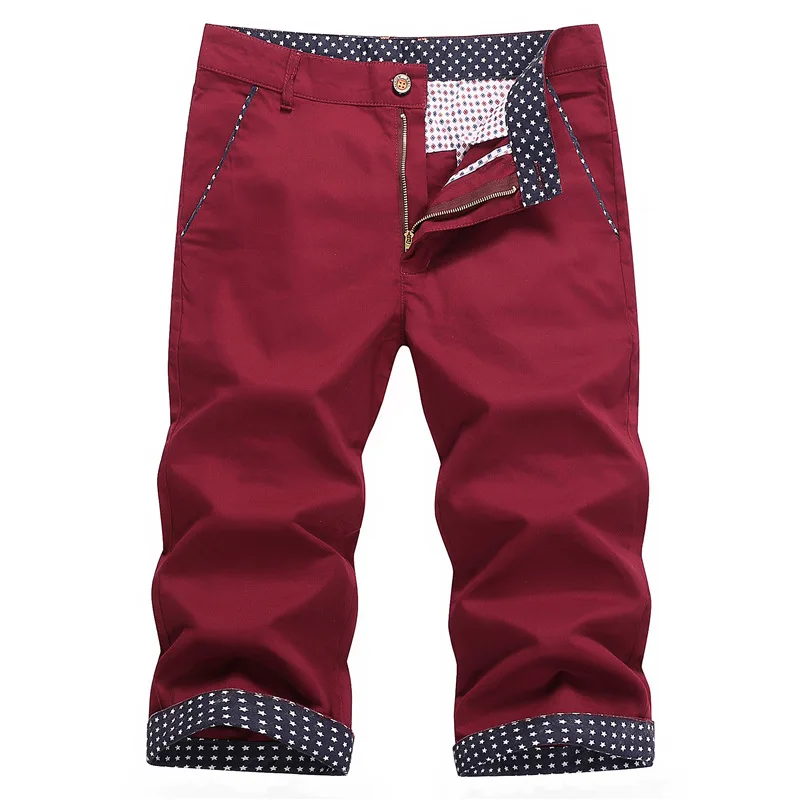 Мужские короткие штаны 2019 Летние повседневные хлопковые шорты мужские прямые