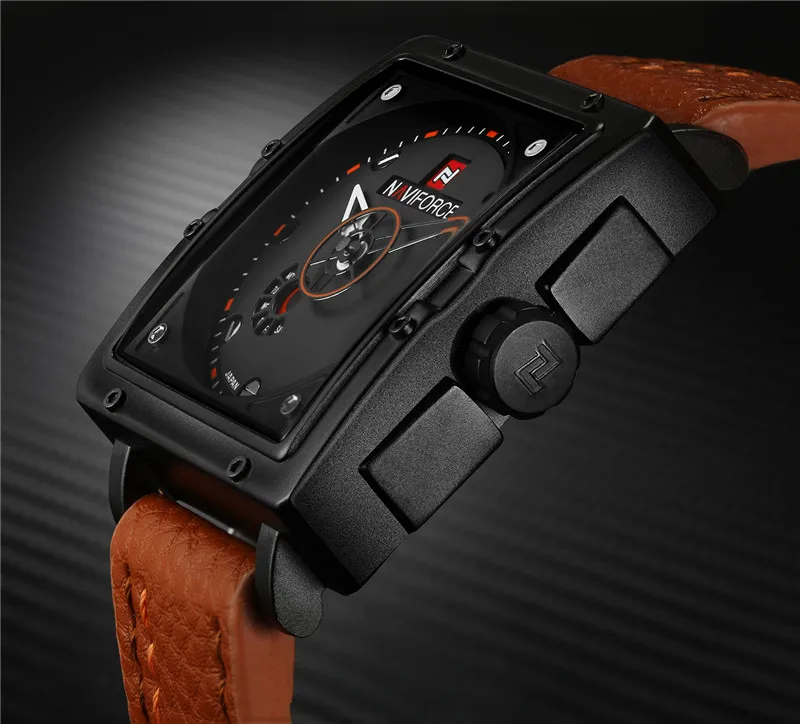 Часы наручные NAVIFORCE Мужские кварцевые брендовые Роскошные водонепроницаемые