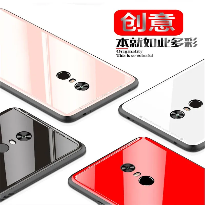 Чехол из закаленного стекла для Xiaomi Redmi Note 5 4X 4 5a Pro Prime 4a 6 6a роскошный защитный
