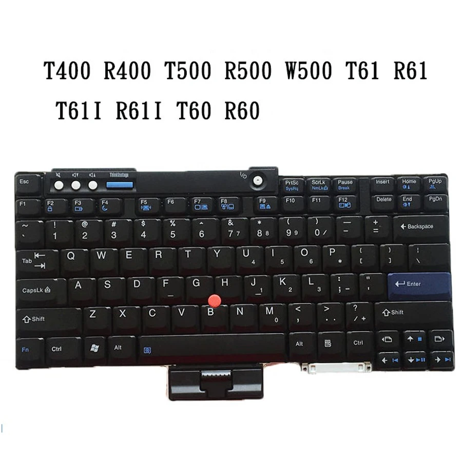 

Brand New Original Laptop Keyboard for Lenovo IBM T61 T60 R61 R60 T400 R400 T500 W500 R500 US Standard Genuine T60 T61 Keyboard