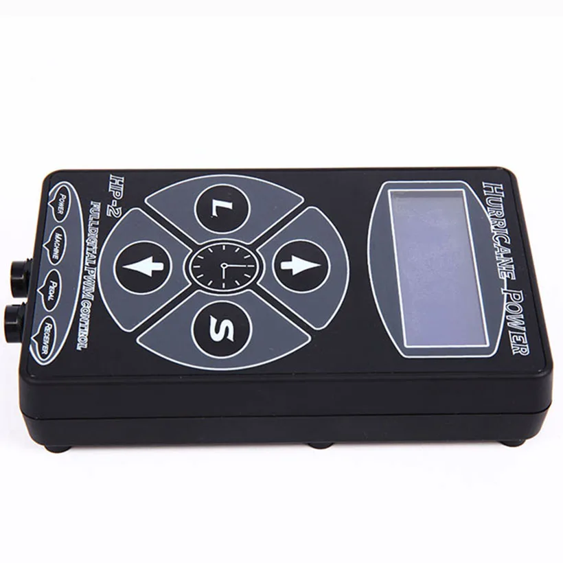 Черный Hurricane HP-2 LCD тату источник питания Двойной Профессиональный цифровой