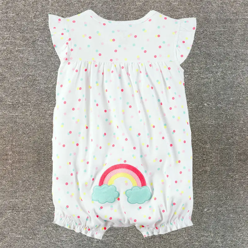 Одежда для младенцев хлопковые боксеры с коротким рукавом и принтом |