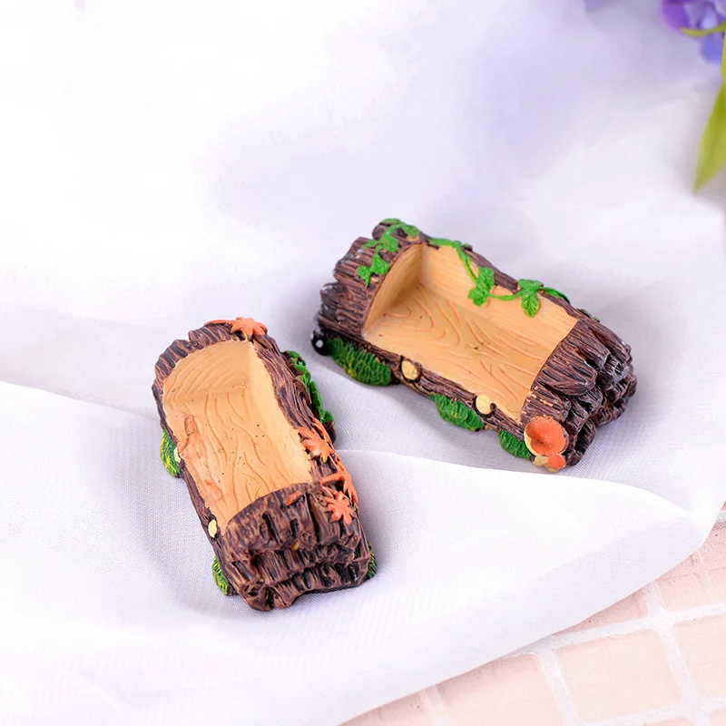 Имитация цветочной лозы деревянная пень миниатюрная фигурка DIY аксессуары кукла