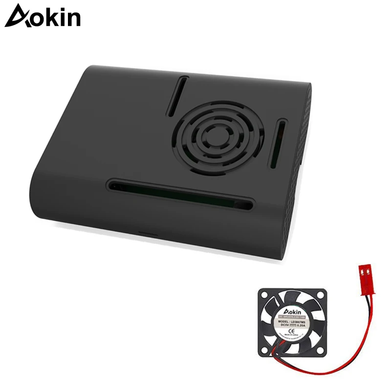 Raspberry Pi 3 Model B + ABS Чехол черный прозрачный пластиковый корпус крышка оболочка