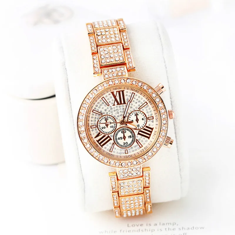 2019 Горячая розовое золото часы для женщин браслет водонепроницаемые erkek коль saati