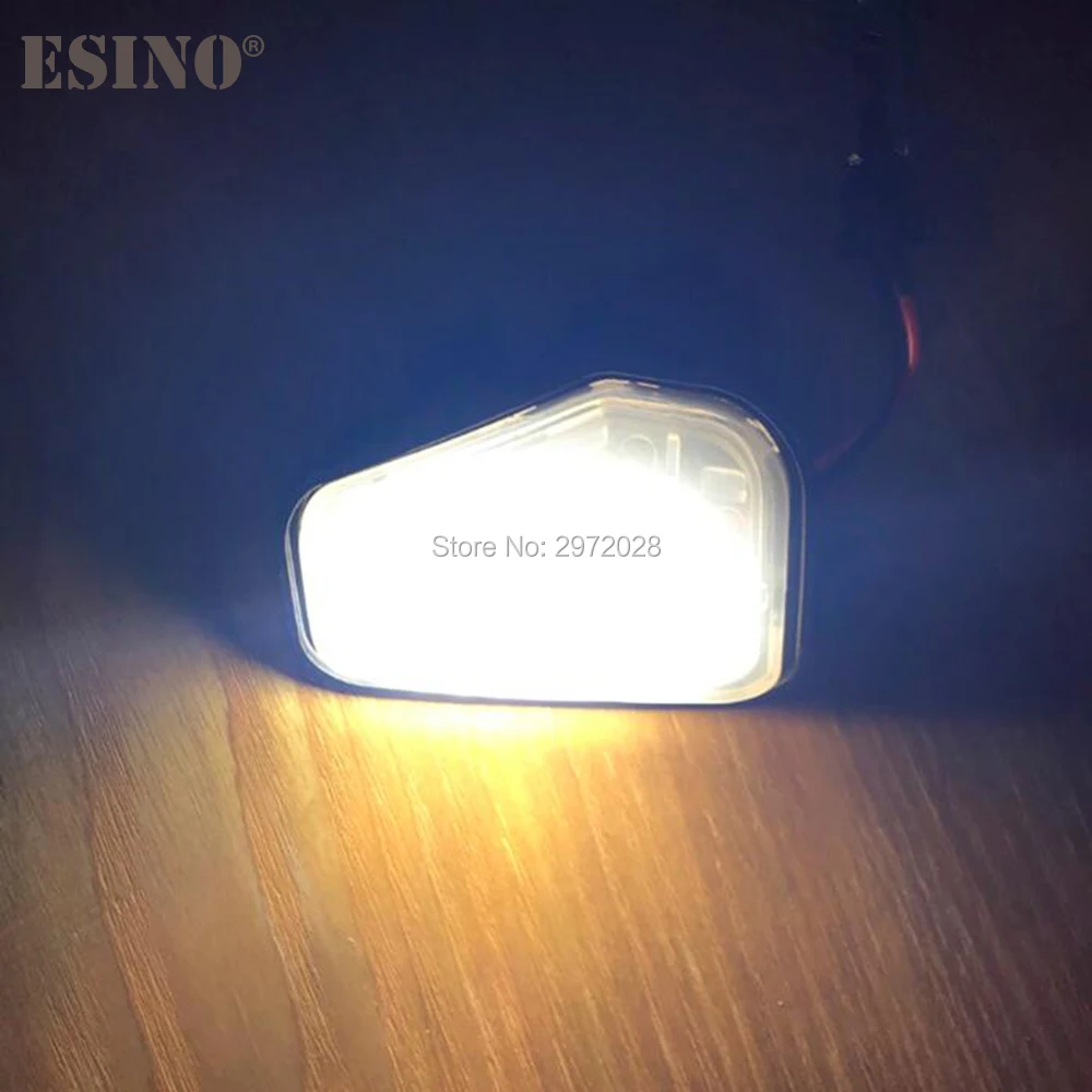 Светодиодные Автомобильные лампы для зеркал под боковой стороной 2 шт. без ошибок