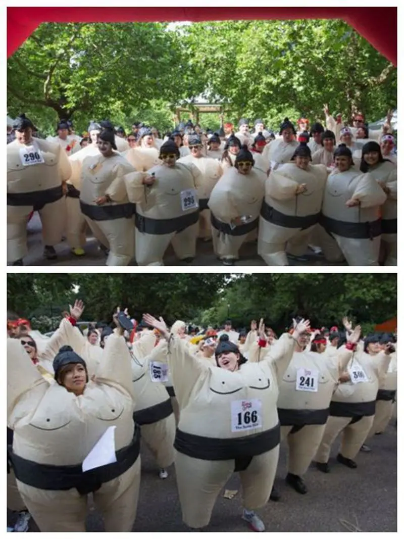 Костюм для косплея взрослых и детей сумо борец Забавное платье на Хэллоуин