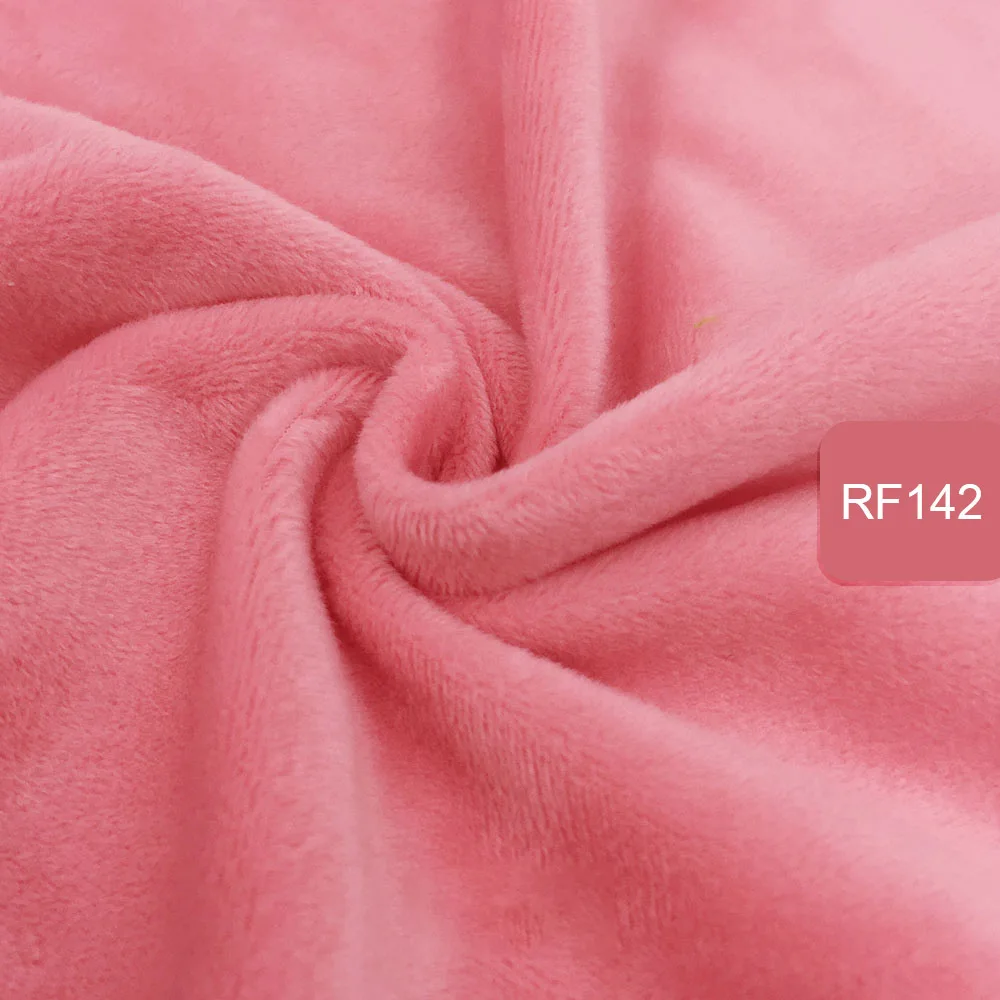 rf142 Zyfmptex 1 шт. Minky ткани для шитья ручной работы Домашний текстиль ткань для игрушек плюшевая ткань пэчворк сплошной цвет стиль 45*50 см - Цвет: rf142