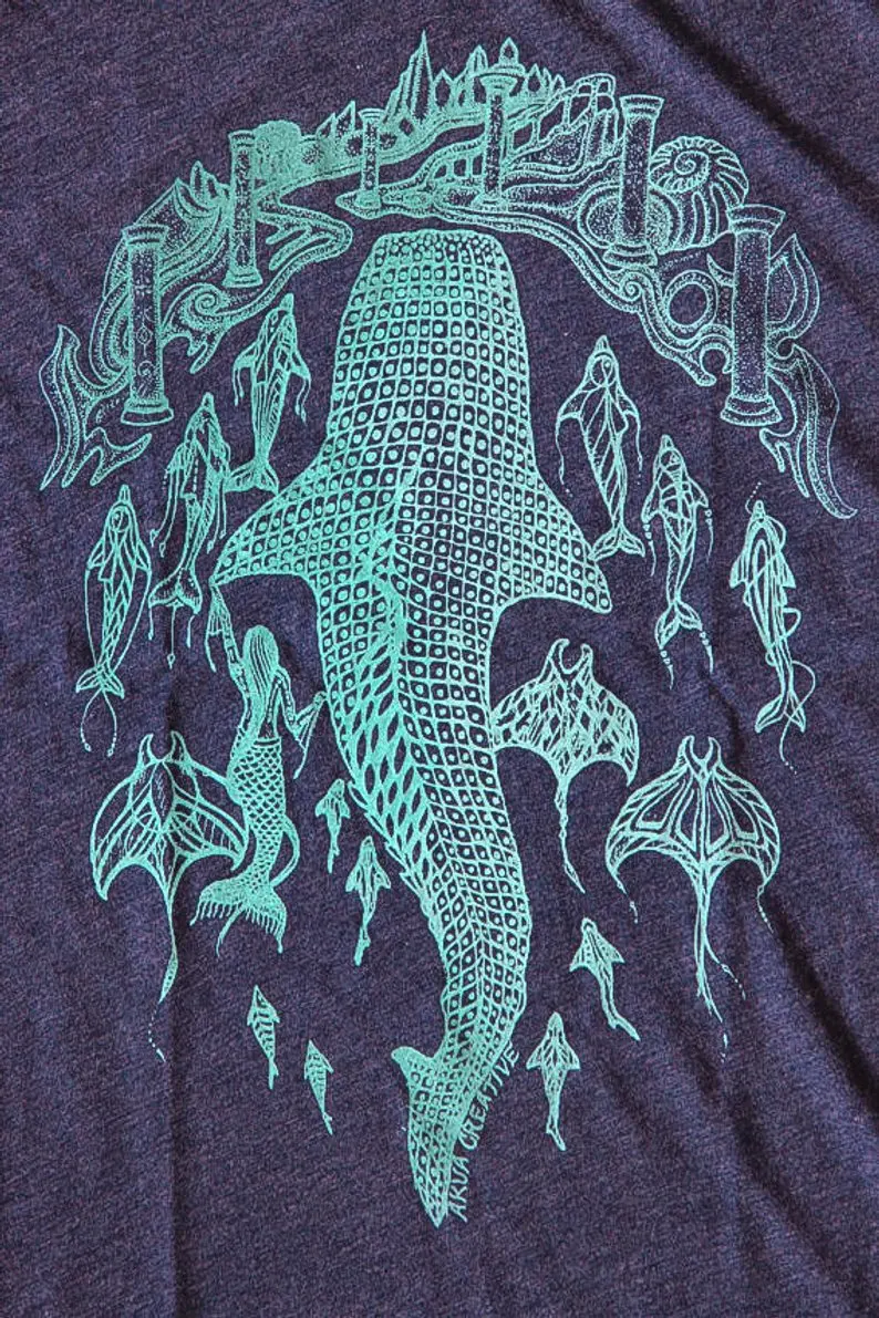 Мужская Повседневная рубашка с изображением Кита Атлантиды Гавайские дельфины