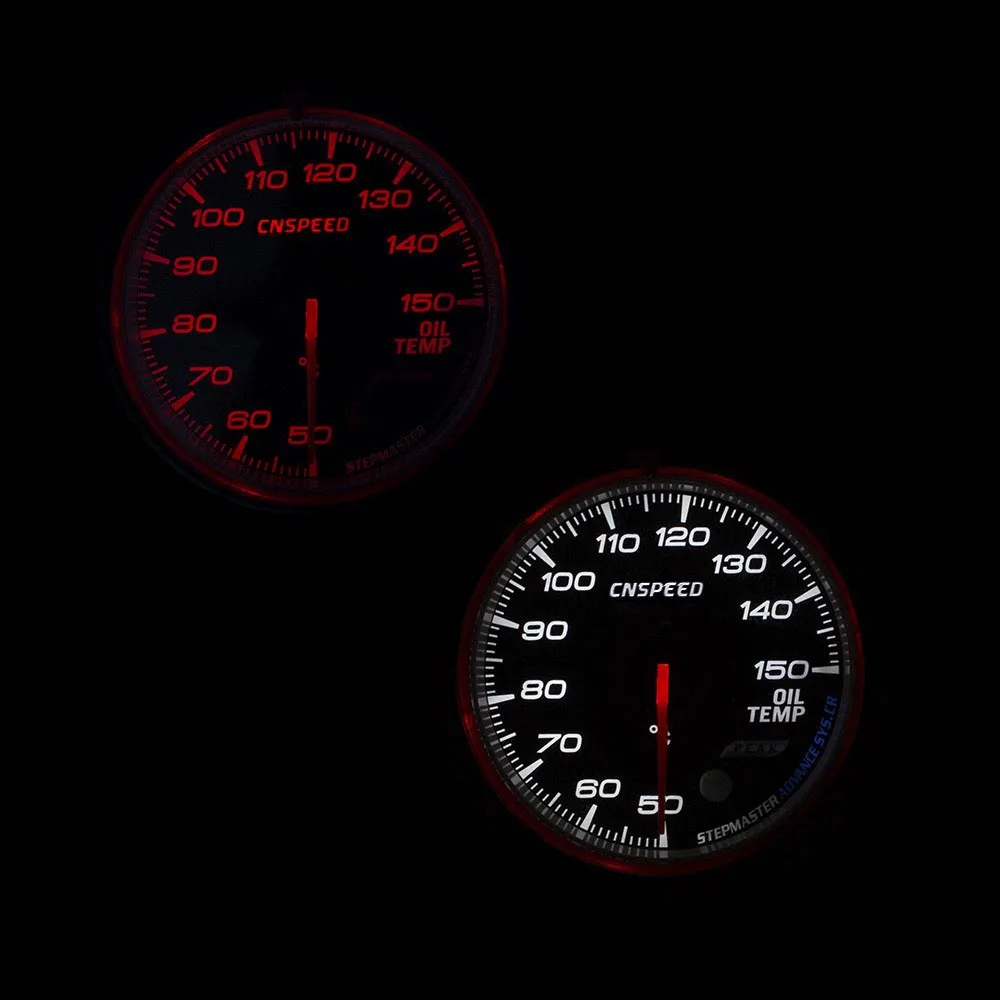 CNSPEED 60 мм Автомобильный измеритель температуры масла красный и белый 20 120C