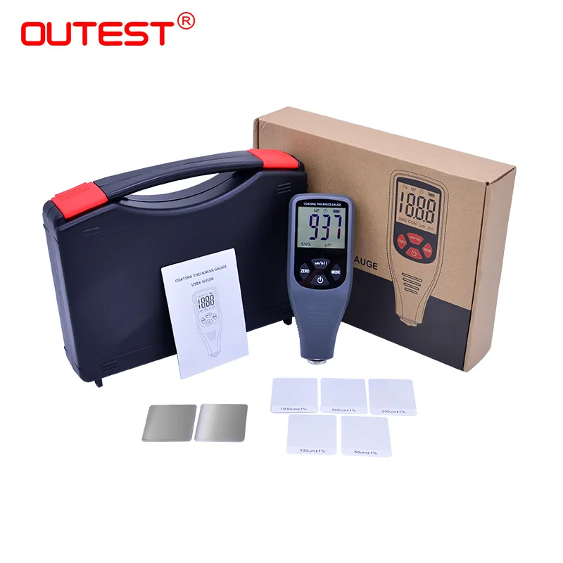 

OUTEST Thickness Meter Digital Mini Coating Thickness Gauge TC-200 Car Paint Thickness tester Thickness Gauge 0~1300um