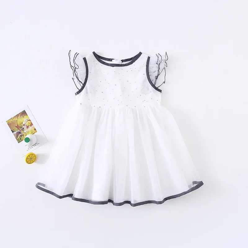 Новое поступление лета 2019 хлопковое платье принцессы с коротким рукавом и