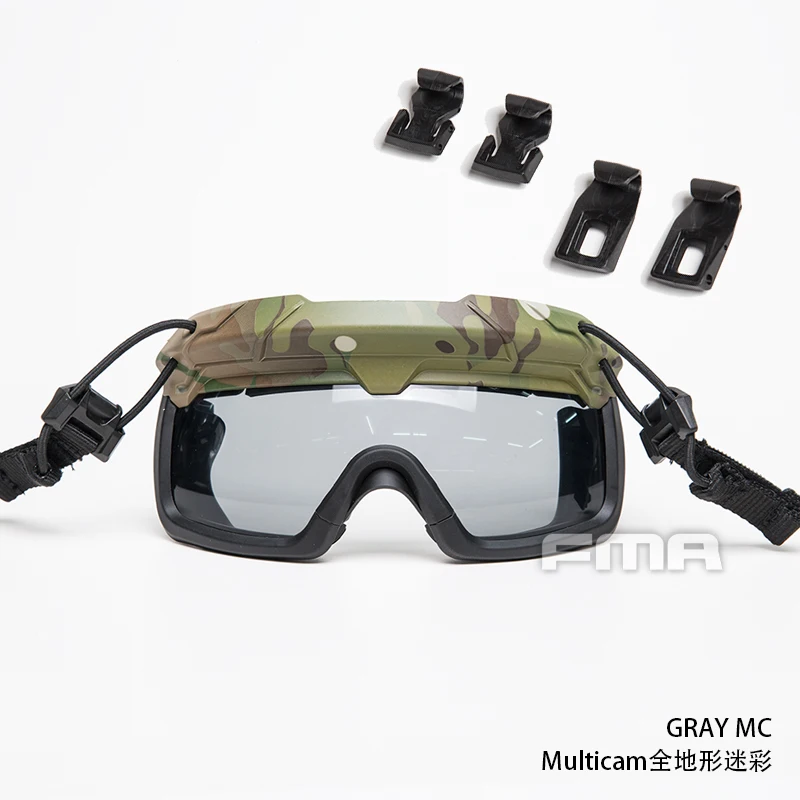 Tactical Helmet Safety Goggles GRAY Tactical riot goggles FOR all ARC guides with OPS-CORE specs Helmet