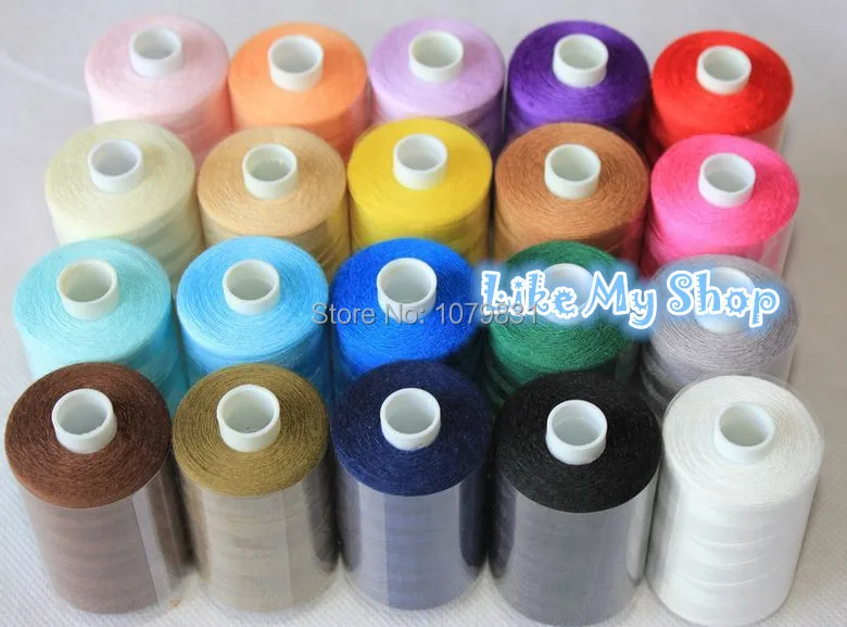 Швейная нить для швейных машин 1000 ярдов/нитки ручного шитья высокопрочная любой