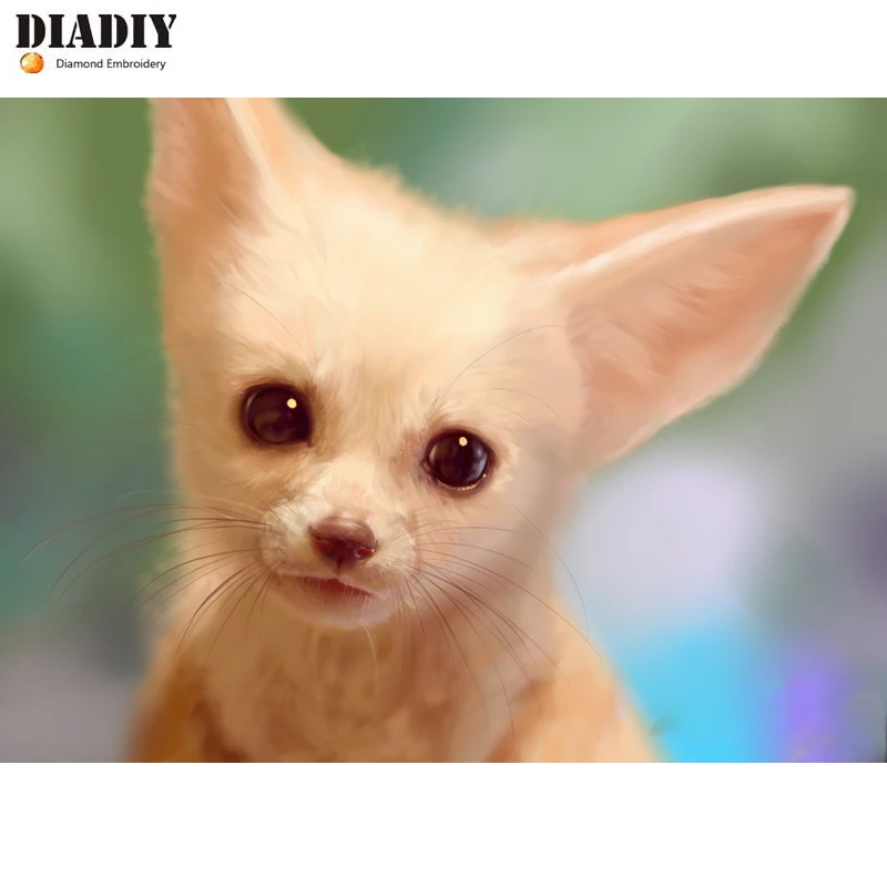 DIADIY Сделай Сам Алмазная вышивка &quotМилая лиса Fennec&quot животное крестом