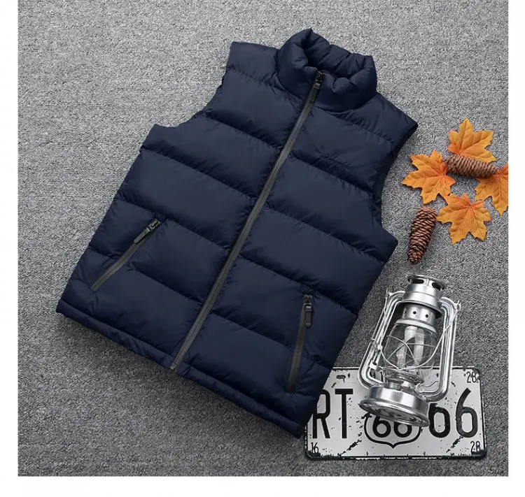 6XL 8XL Новое поступление брендовый жилет мужской зимний Сверхлегкий на утином пуху
