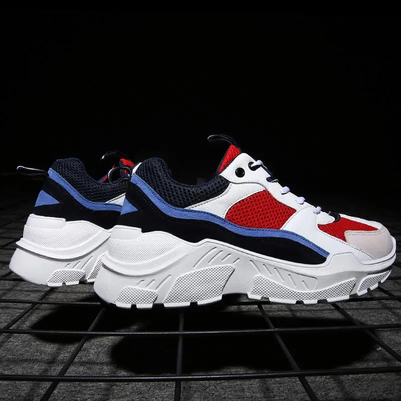 Харадзюку zapatillas hombre Deportiva массивные кроссовки, мужские кроссовки, спортивная женская спортивная обувь, мужская обувь на толстой подошве белого цвета для папы A-241
