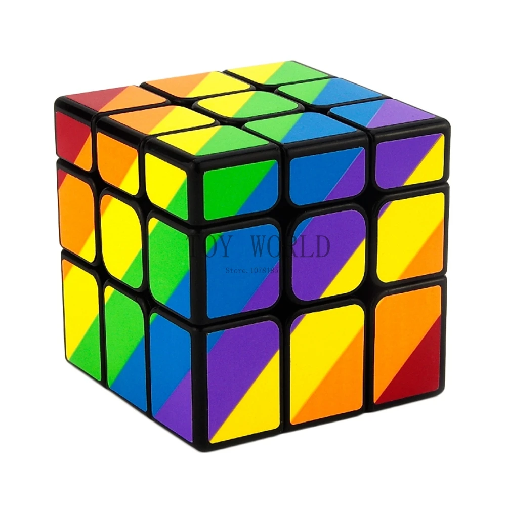 Новейший YJ MoYu неравный 56 мм 3x3x3 с глянцевым покрытием Cubo Волшебная головоломка