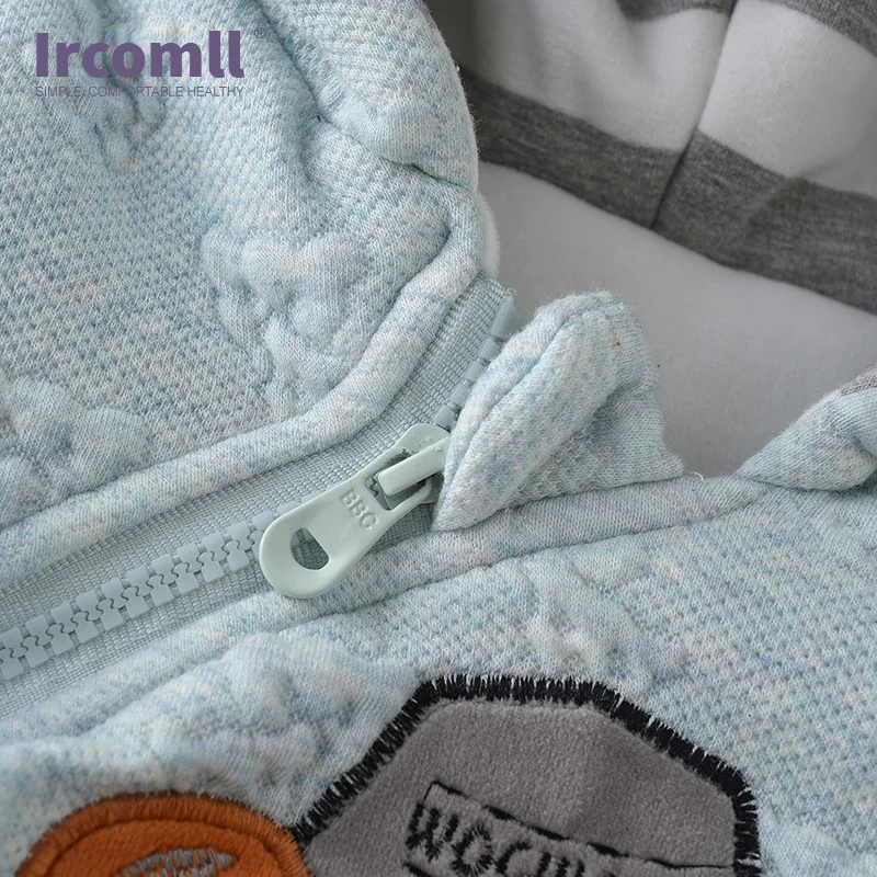 Ircomll детские комбинезоны для младенцев зимняя одежда с милым рисунком медведя