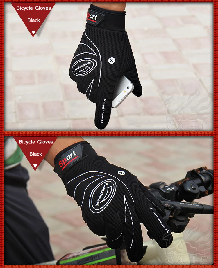 Высококачественные перчатки для езды на велосипеде и мотоцикле с полным пальцем