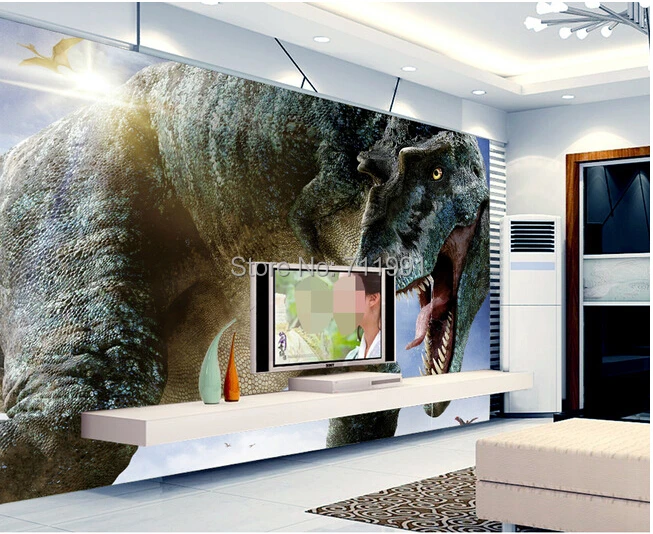 Детские обои с динозаврами на заказ фрески для детской комнаты гостиной фон