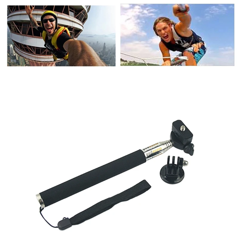Монопод для селфи выдвижной ручной держатель GoPro Hero 3 4 SJ4000|Селфи-моноподы| |