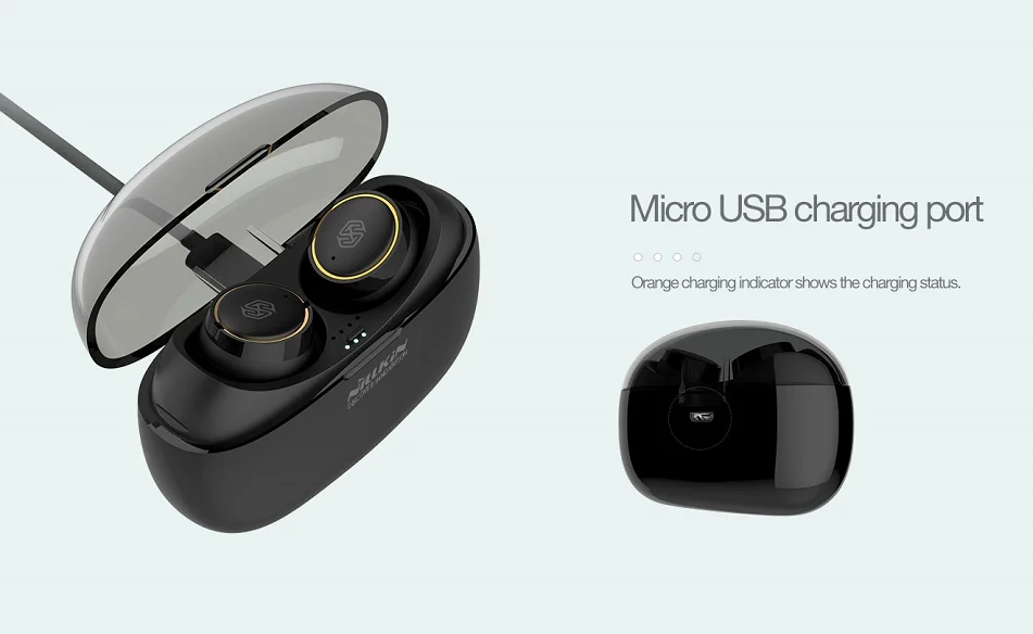 Bluetooth наушники Nillkin TWS Blutooth 5,0 наушники с зарядный чехол микрофон громкой связи Bluetooth гарнитура наушники игровые Беспроводной наушники