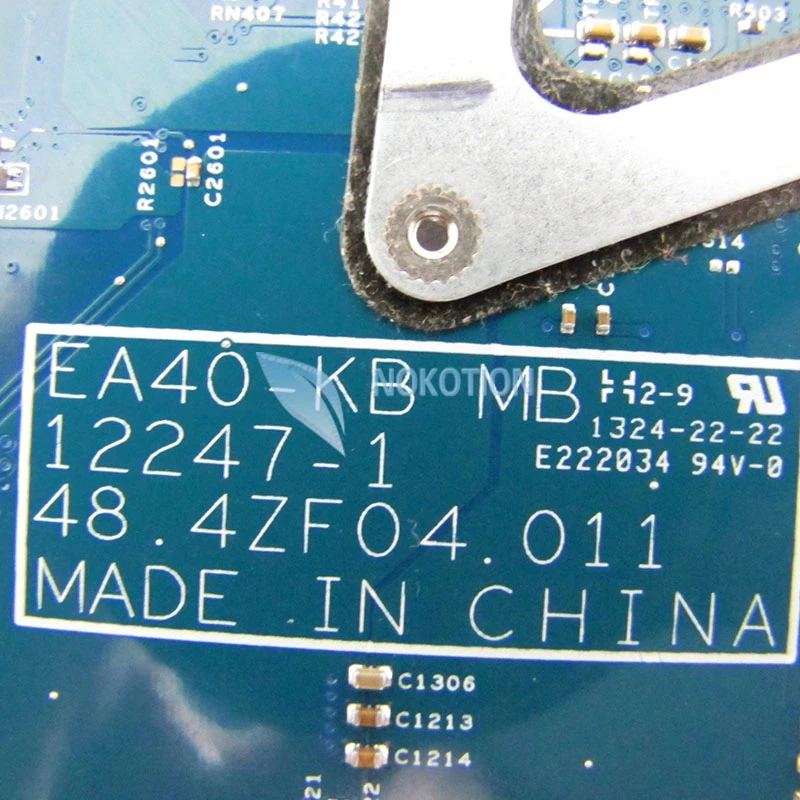 NOKOTION NBM8511006 NB. M8511.006 EA40 KB MB 48.4zf0411 для acer aspire E1 422 422G материнская плата ноутбука MS2387