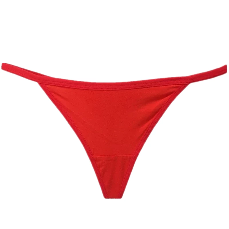 Стринги женские бесшовные из натурального хлопка белые черные красные|panties woman